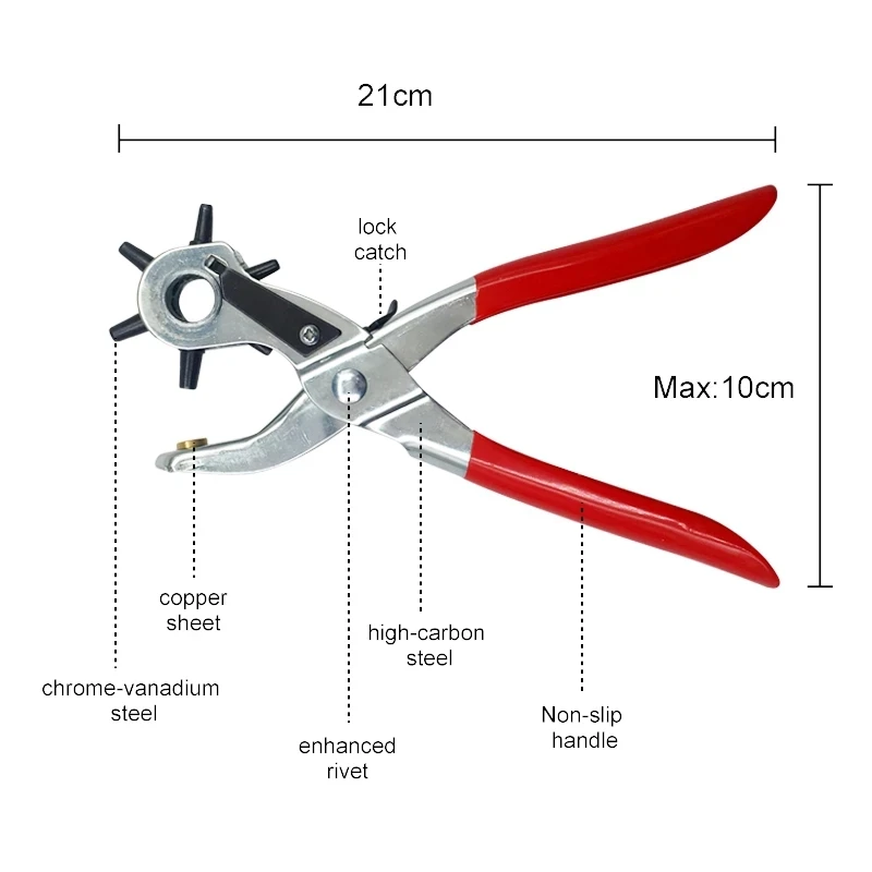 Revolving Leather Hole Punch,revolving Leather Punch Eyelet Plier