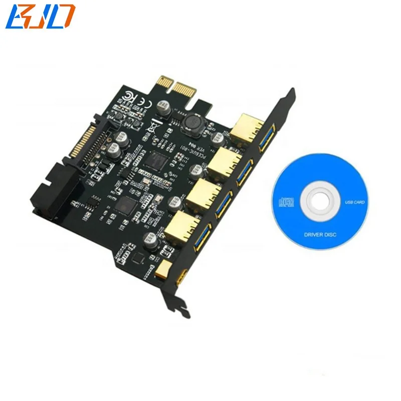 PCIe USB 3.2 Expansion Card - Type C + Type A Ports With 19-Pin Header & SATA Power - View #3