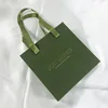 Avocado Color (with Label); 10*10*3.5cm Drawer Paper Box