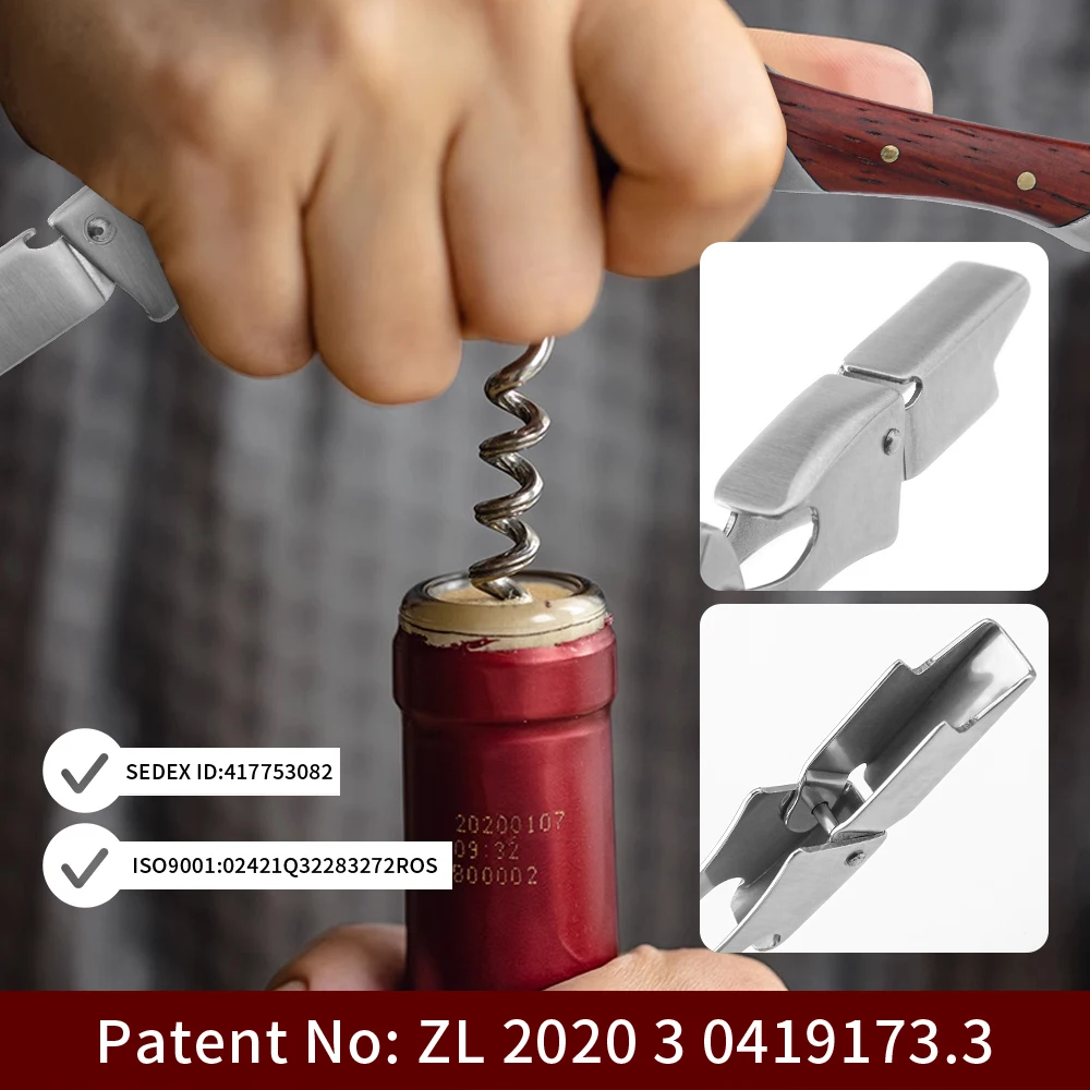 Stainless Steel Professional Red Wine Bottle Opener Waiter Corkscrew