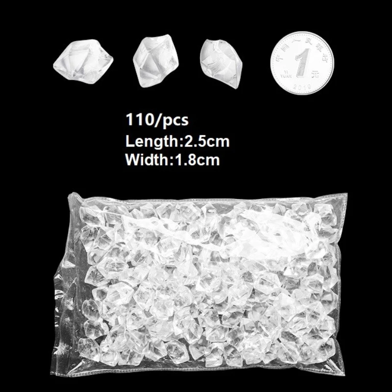 Realistic Simulate Artificial Fake Crushed Ice Clear Fake Ice Rock