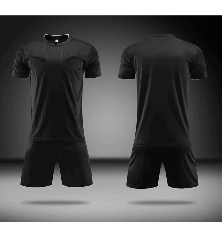 Blank Black Football Jersey Uniform