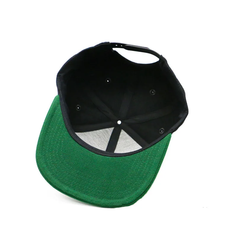 black hat green brim