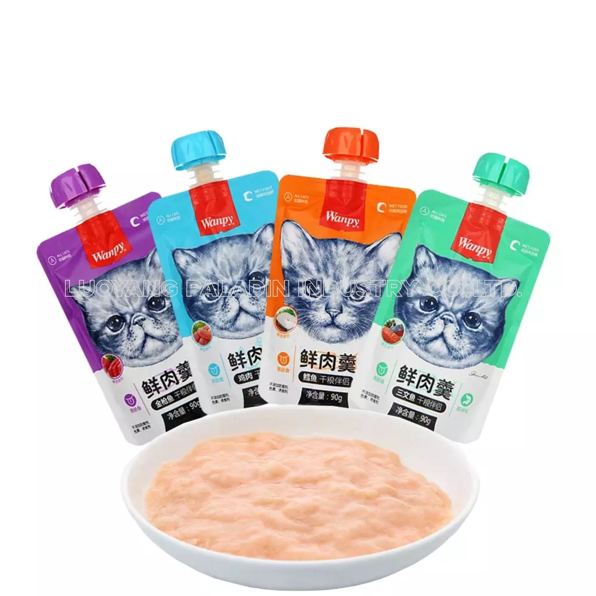 Top-selling Wanpy 90g Fresh Nutritional Pet Cat Wet Food Various Flavor ...