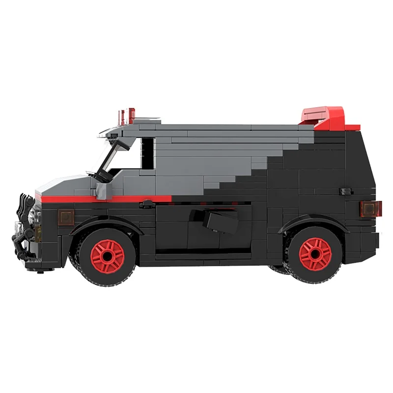 GoldMoc Van Retro Simulation Car Model Educational Bricks Vehicles Toy Building Blocks Set