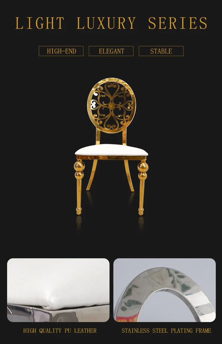 stainless steel chaise dining metal chair