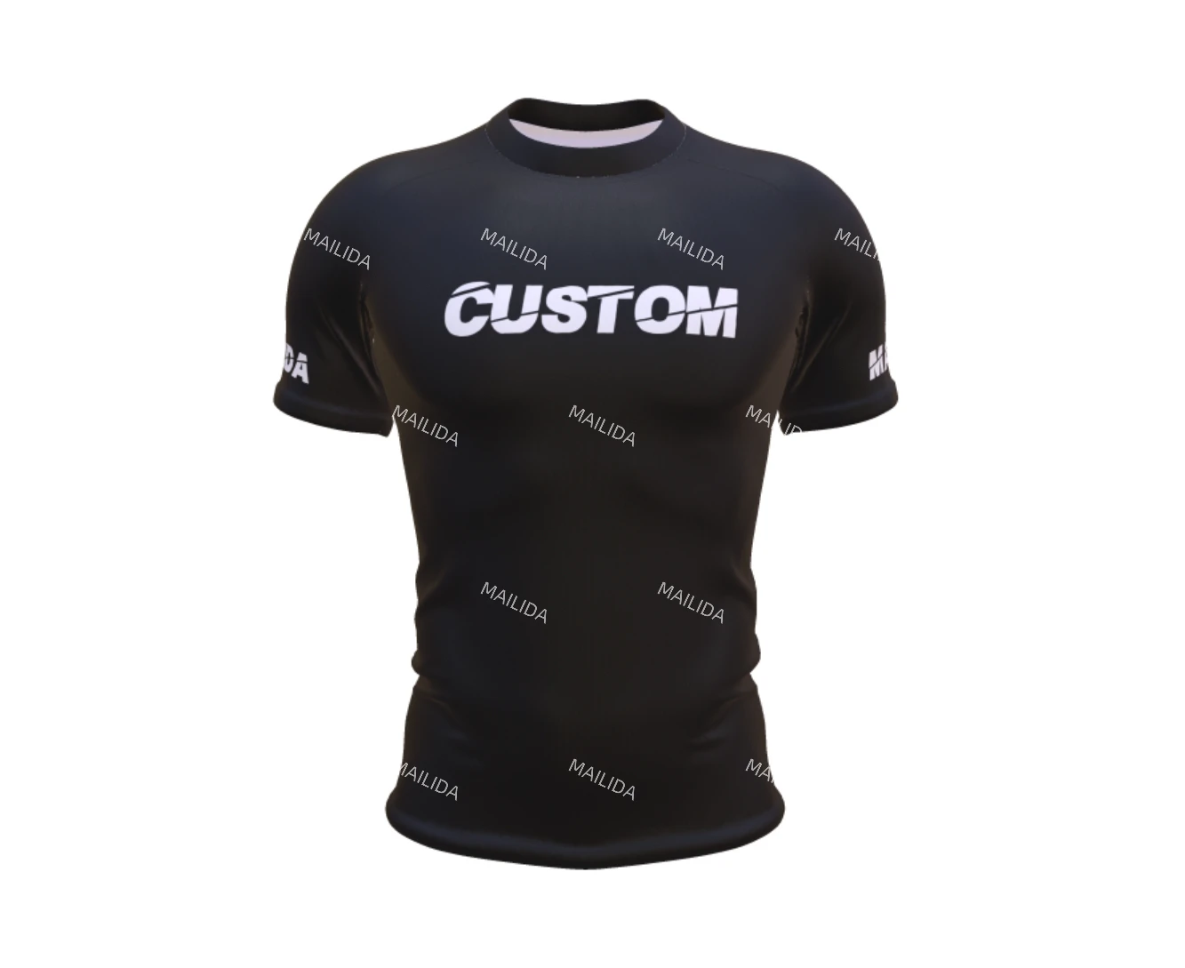 Dropshipping Free Mock up Custom Summer UPF50+ Youth&Adult Blank Short Sleeve Polyester Level Rash Guard Bjj No Gi Rashguard