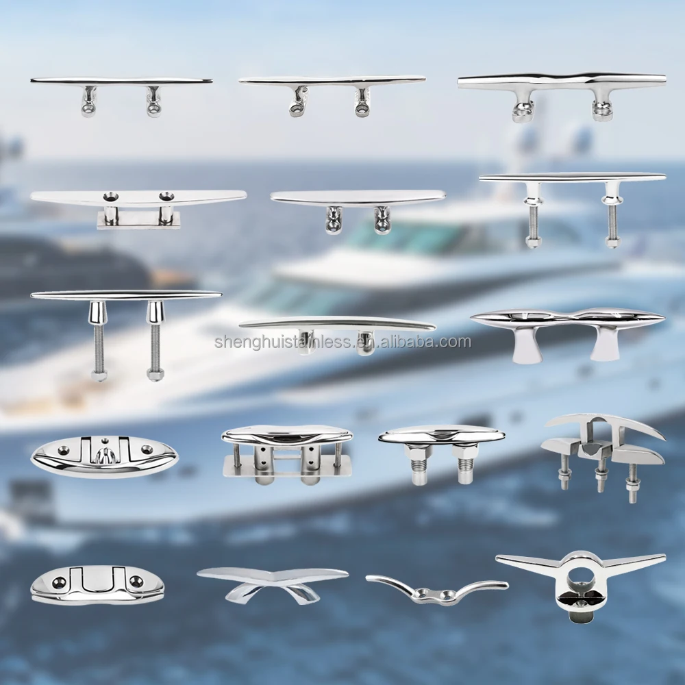 Estado Novo Acabamento Espelhado em Aço Inoxidável Acessórios Náuticos Anel Elevatório Cunho