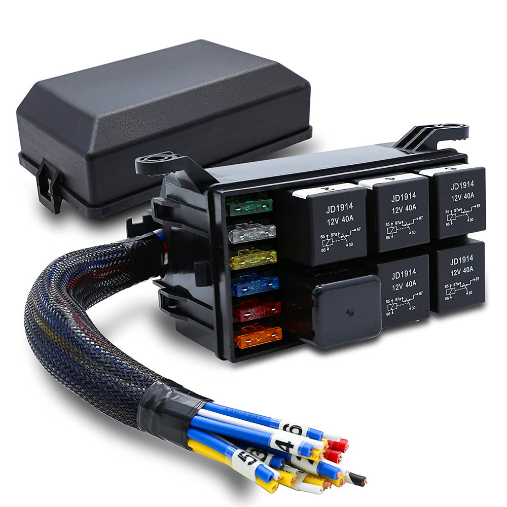 防水 12V 6スロットリレーブロックと4PINリレーボックス