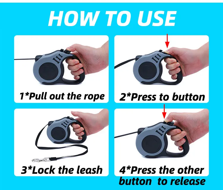 New Pet Products Wholesale Designer Adjustable Automatic Heavy Duty Pet