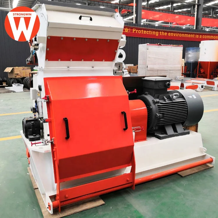 New Steel Multifunctional Chicken Feed Grinder Rice Husk and Wheat Animal Feed Crusher Machine for Plant Use Condition New