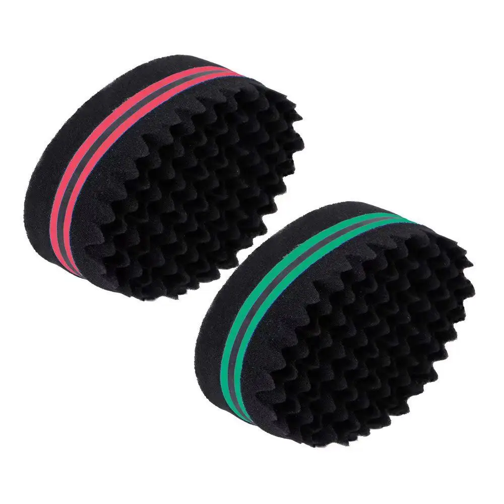 Magic Double Sides Twists Curling Multi Hole Curly Hair Sponge for Barbershop and Beauty Salon