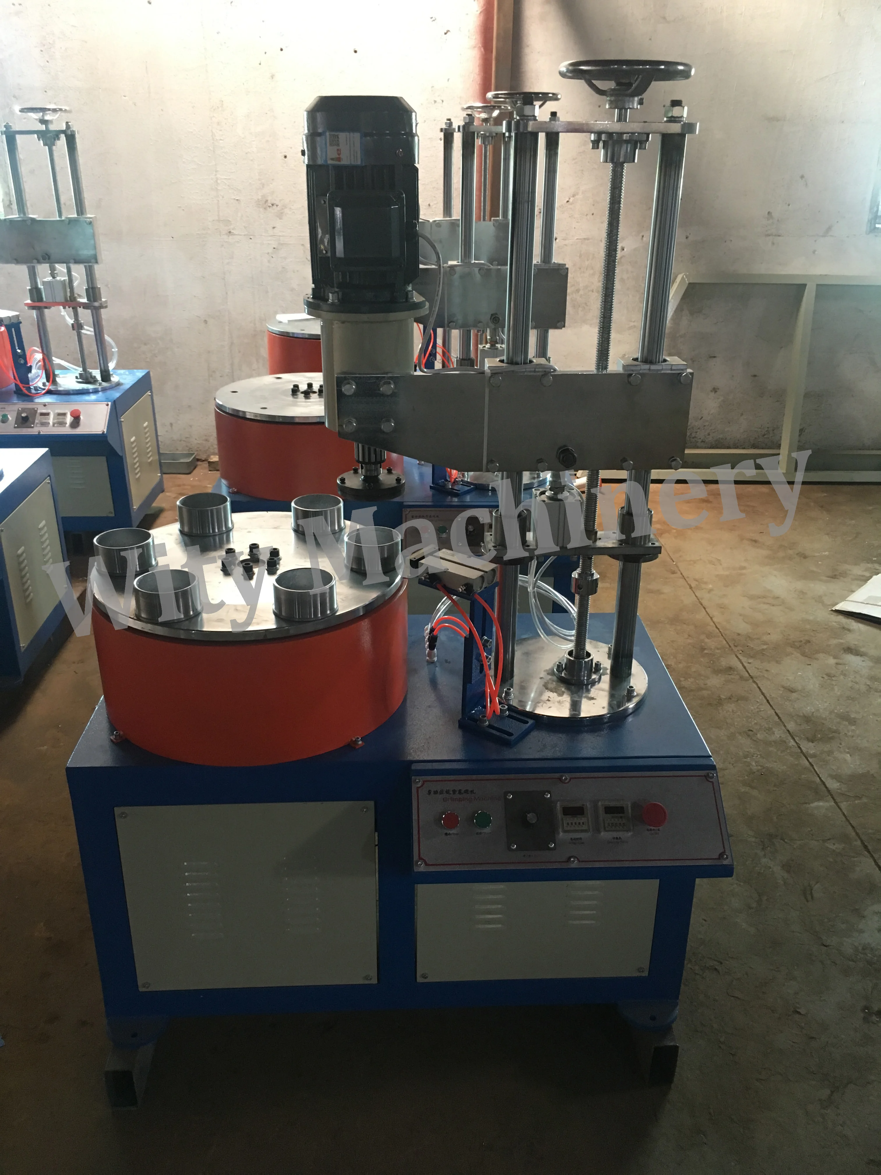 Multi Stations Ending Curling Paper Tube Edge Curling Machine Paper Core Bottom Curling Machine