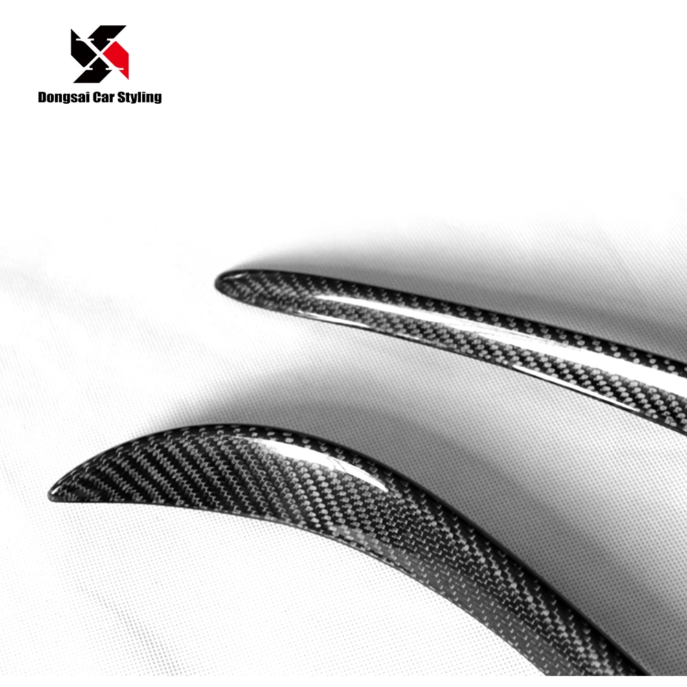 Carbon Fiber Front Bumper Side Canards For Mercedes Benz C Class W205 ...