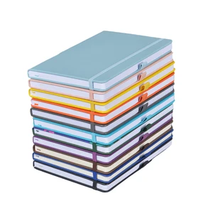 New Launch A5 Portable Notebook 7 Color Options Soft PU Leather Strap Design 60-Page Lightweight for On-the-Go Note-Taking