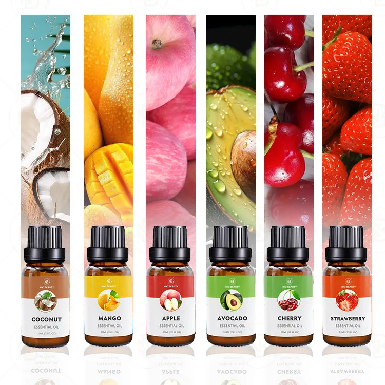 Private Label Bulk Organic Vegan Raspberry Litchi Cranberry Apple Fruit Essential Oil