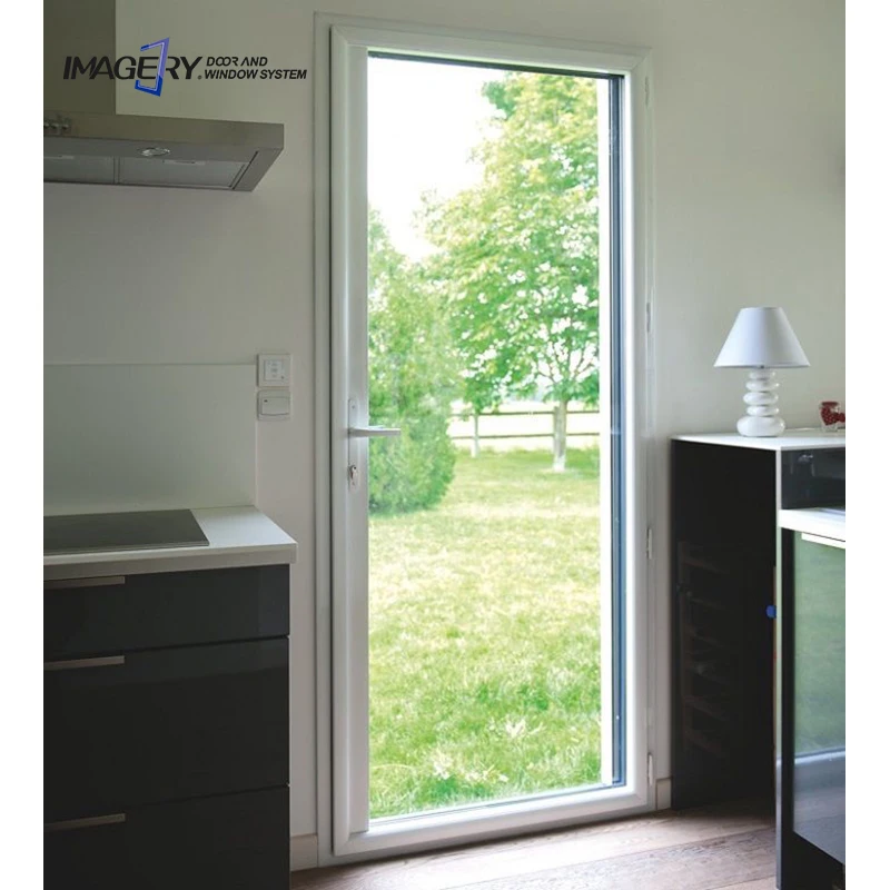 Minimalist Simple Design Double Glazed Soundproof Aluminum Door and Window Glass Casement Manual Opening Finished Supplier