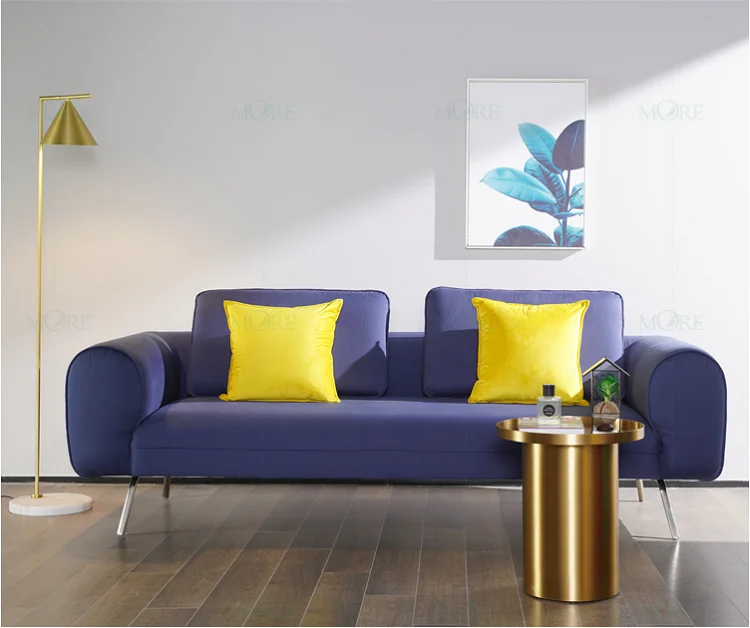 Asian Lounge Set American Style New Design Modern Fabric Cushion Low Arm Sofa