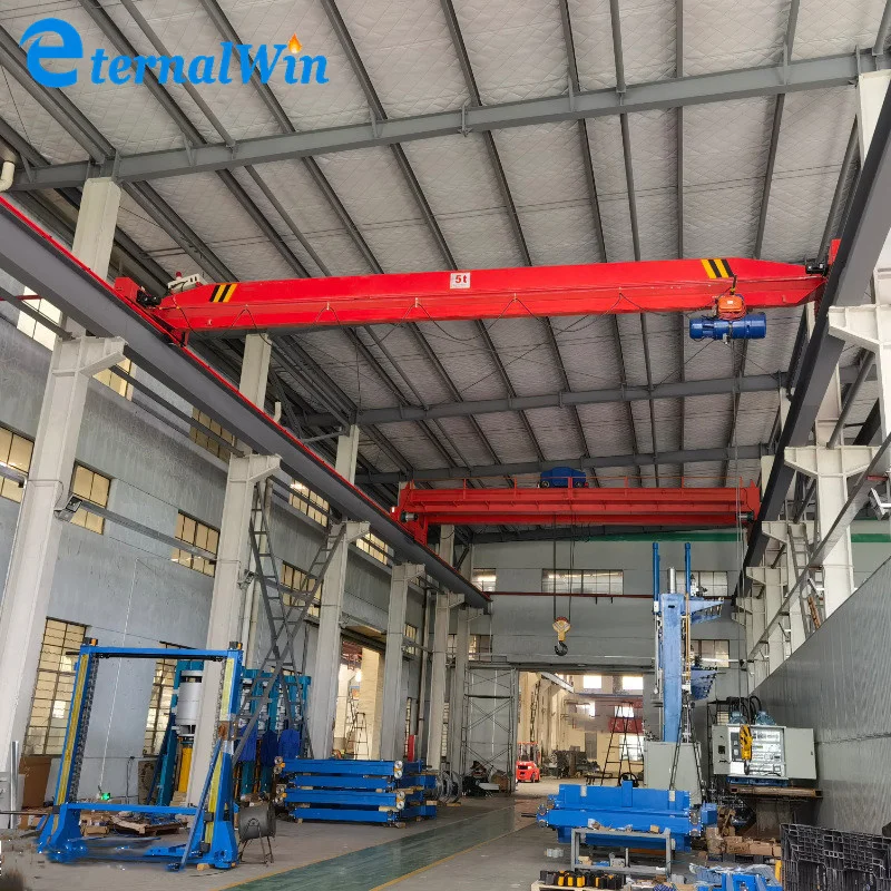 3 Ton 5 Ton 10 Ton Demag Insulated Wireless Remote Eot Single Girder Overhead Crane with Motor and Gear Price