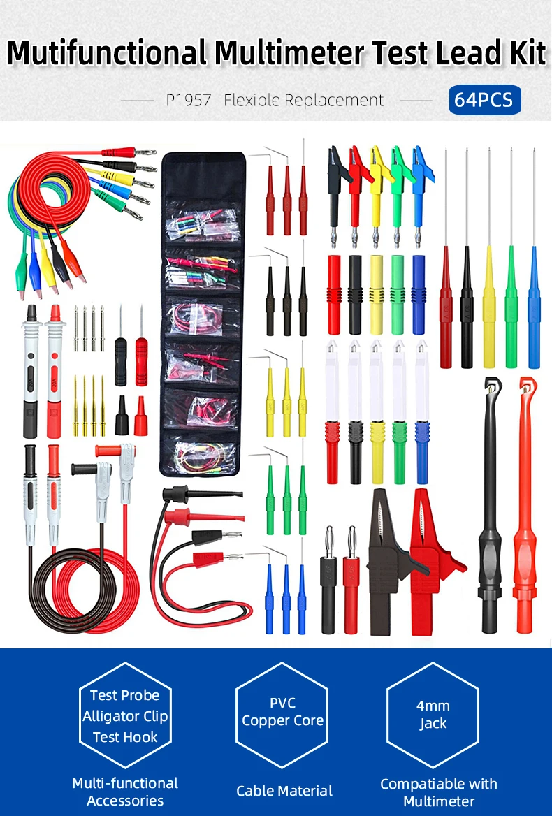  E-Z-HOOK Multimeter Test Lead - Insulation-Piercing