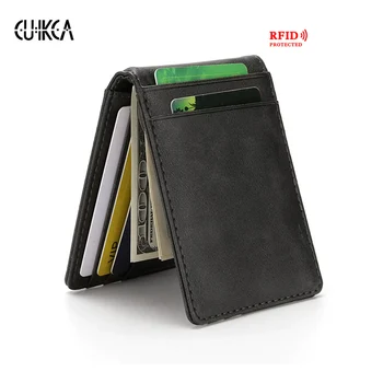 Cuikca Wallet Men Zipper Wallets Slim Wallet Designer Card Holder