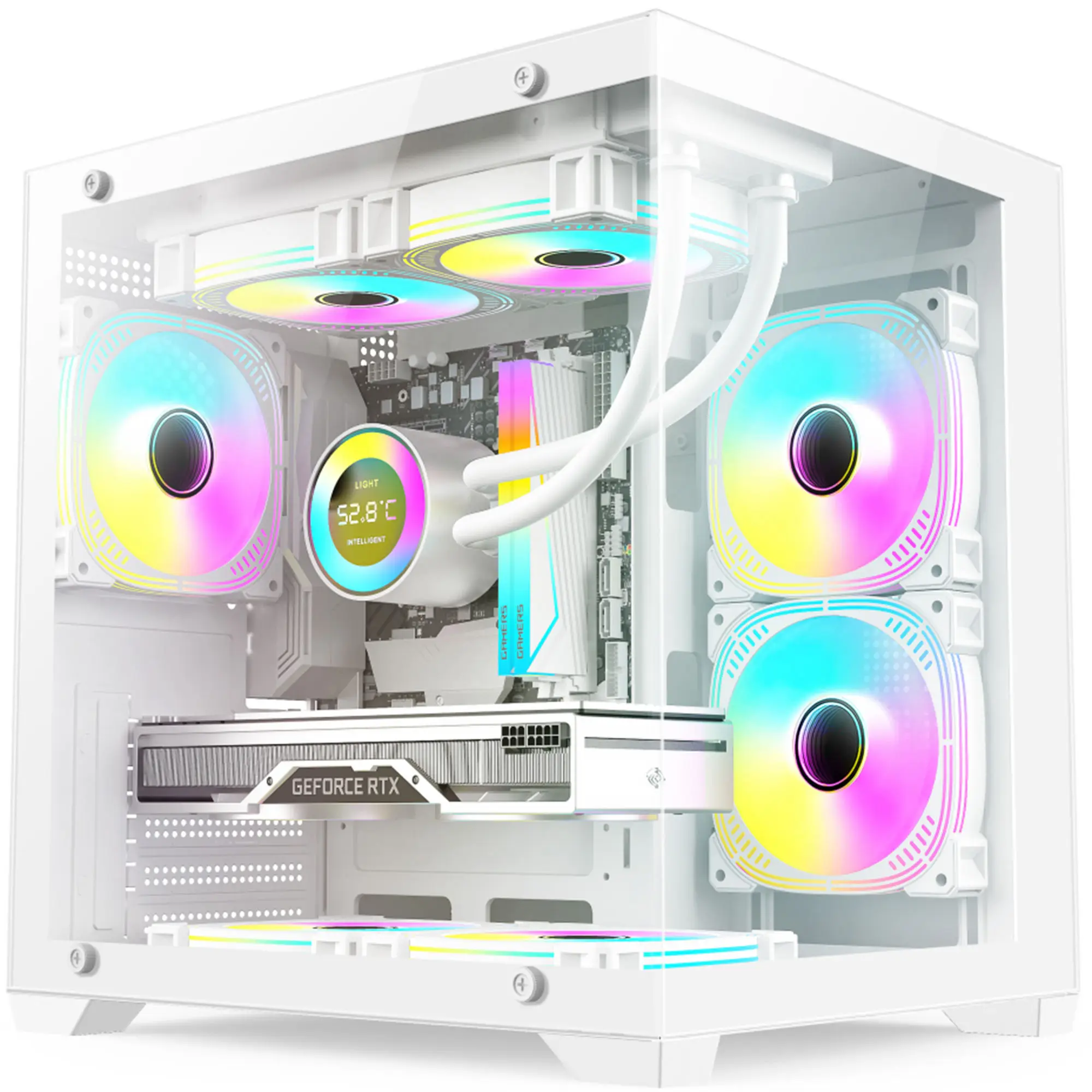Best Selling Tempered Glass Front Panel Mid Tower ITX MATX ATX PC ...