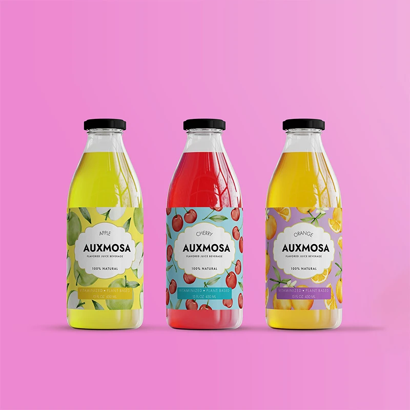 Factory Digital Printing PET PVC Shrink Sleeve for Fruit Juice Bottle