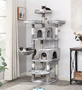 Multi-level Plush Cat Condo With 4 Scratching Posts 143 Cm Cat Tower ...