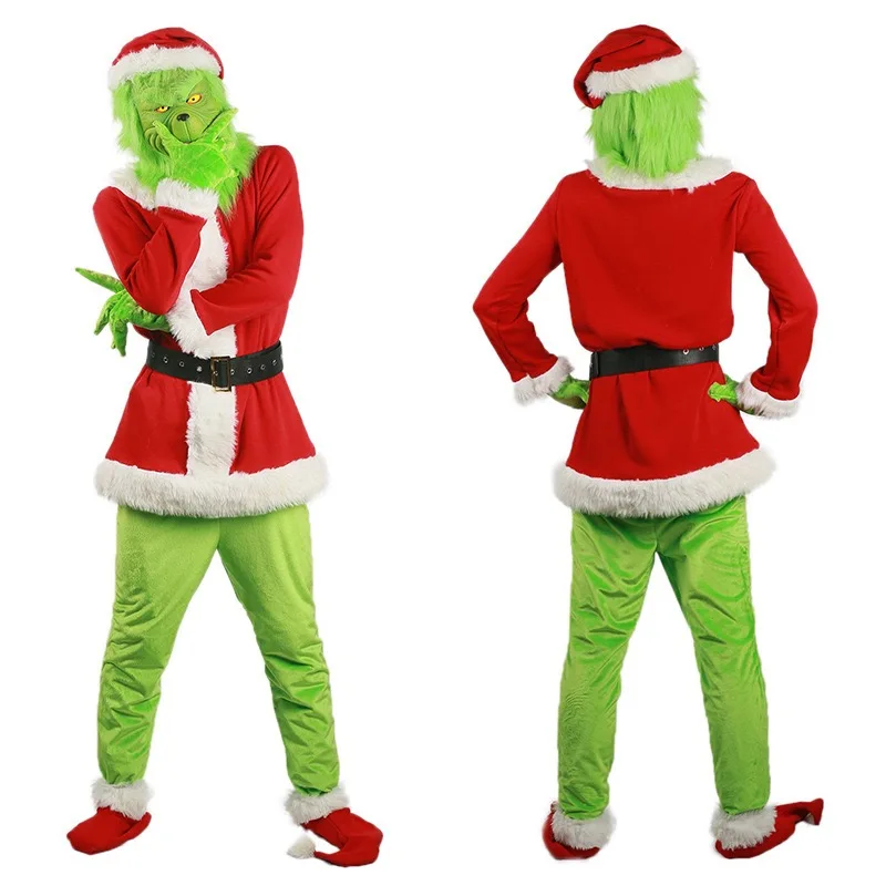 Christmas Deluxe Furry Adult Santa Suit 