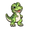 Bébé vert t-rex tyrannosaure-jolis grands yeux