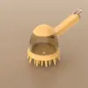 Brosse de bain à long manche-jaune