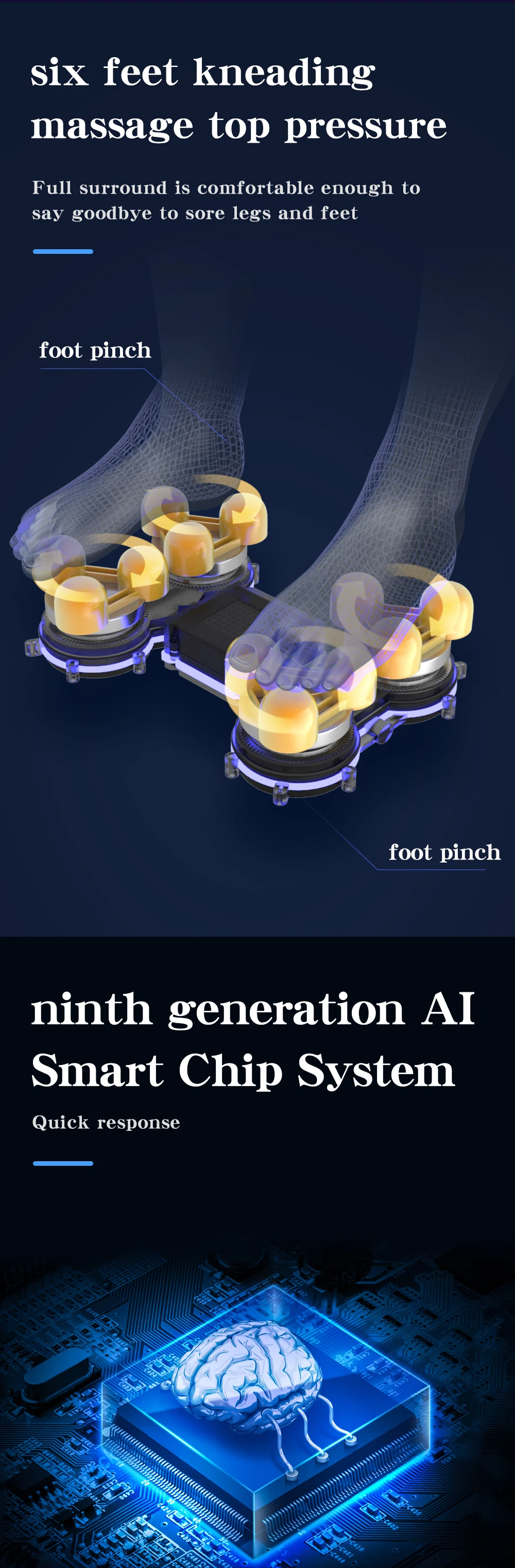 2023 Best Seller Sofa Massager Chair Fixed Point Electric Full Body