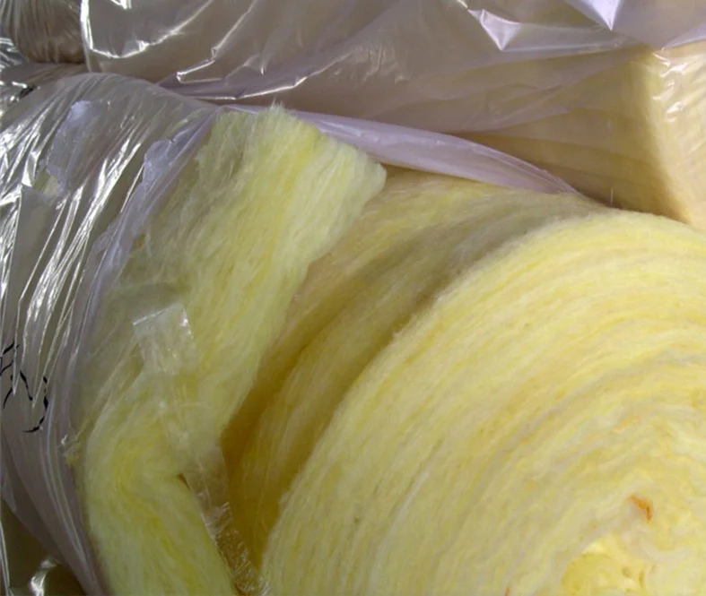 Cheap Fiberglass Wool Roll Insulation Blanket 48kg/m3 Glasswool 25mm