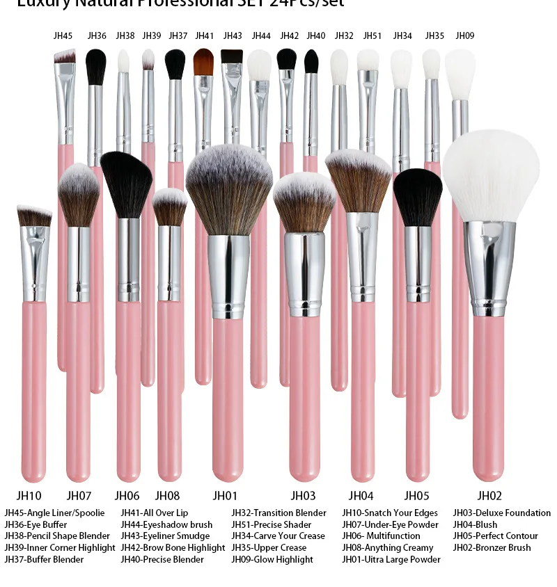 Highlighter Brush Pink Up Brochas Brocha Blush: Premium Makeup