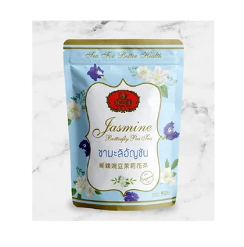 The Best Price Flavor Tea Jasmine Butterfly Pea Tea Powder 150g Herbal Tea Product Made in Thailand