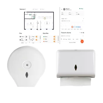 DF400 Smart  Toilet Paper Level Sensor  NB-IoT level sensor for toilet roll paper dispenser and towel dispenser