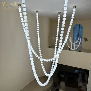 3D Printed French Iron Chandelier for Hotels Sales Department Clothing Stores Duplex Buildings Empty Living Rooms Pendant Lights