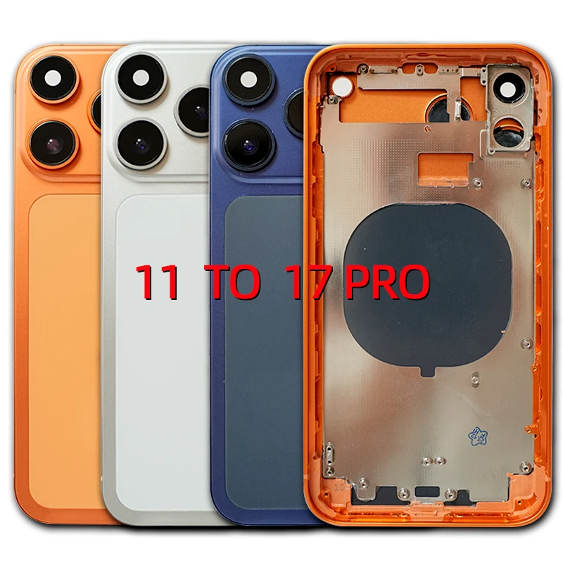 XR to 17 Pro Battery Cover Housing for iPhone XR, 11, 16 Pro