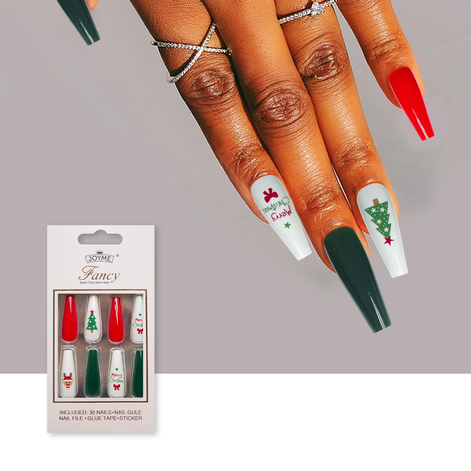 Uñas Postizas De Dedo Francés,2021 Diseños,Nail Art De Navidad - Buy Prensa  En Uñas Artificial Uñas Para Las Mujeres,De Navidad De Arte De Uñas,Navidad  Uñas Artes Diseños 2021 Product on 