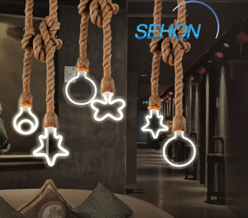 Светодиодная гирлянда, декоративная лампа с нитью накаливания для украшения ресторана