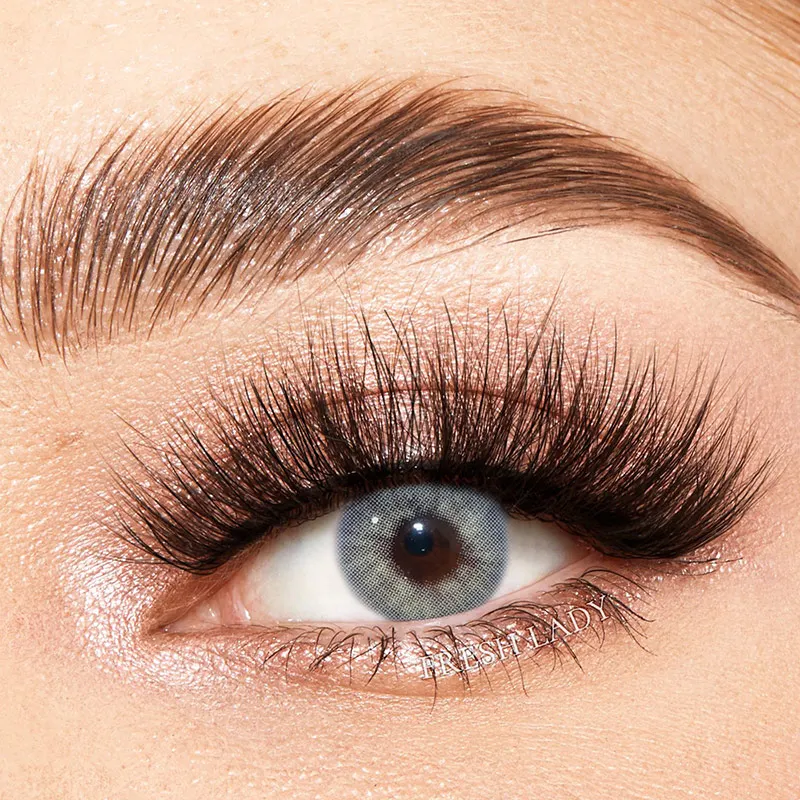 Hot Selling Natural Color Cosmetic Lenses Yearly Colored Eye Contacts Color Contact Lens