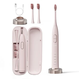 Foldable Sonic Travel Electric Toothbrush for Adults Soft Rechargeable Smart Toothbrush for Oral Care Plastic Replacement