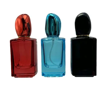 OEM/ODM Factory Price Colored Glass Bottles Perfume Custom 50ML Refillable Glass Perfume Bottle