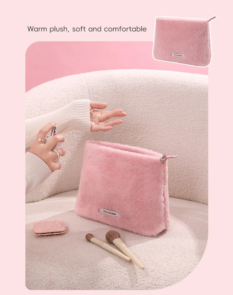 Pink Velvet Cosmetics Purse One Size