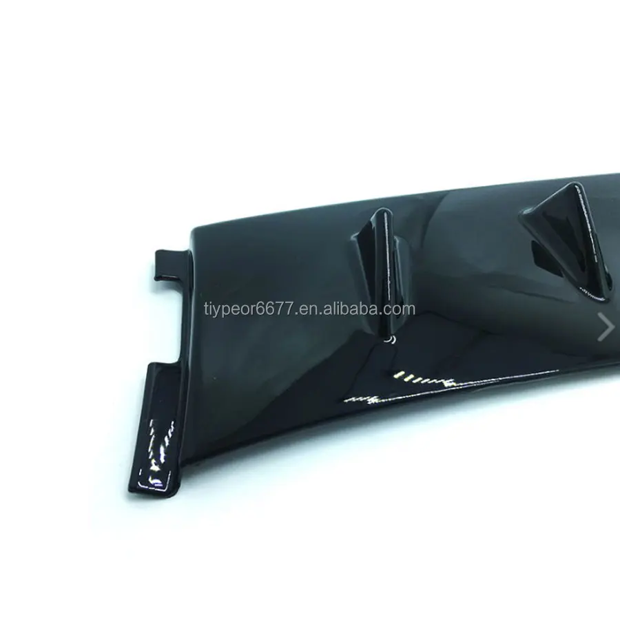 product tiypeor rear diffuser for mitsubishi lancer evo 2003   2007 shark fins bumper lip splitter spoiler kit-5