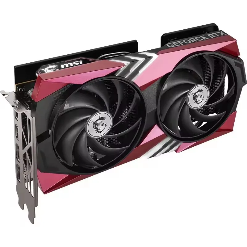 NEW MSI GeForce RTX 4060 Gaming Graphics Card GAMING X 8G MLG EDITION Red PC GPU RTX4060 Video Card 8GB