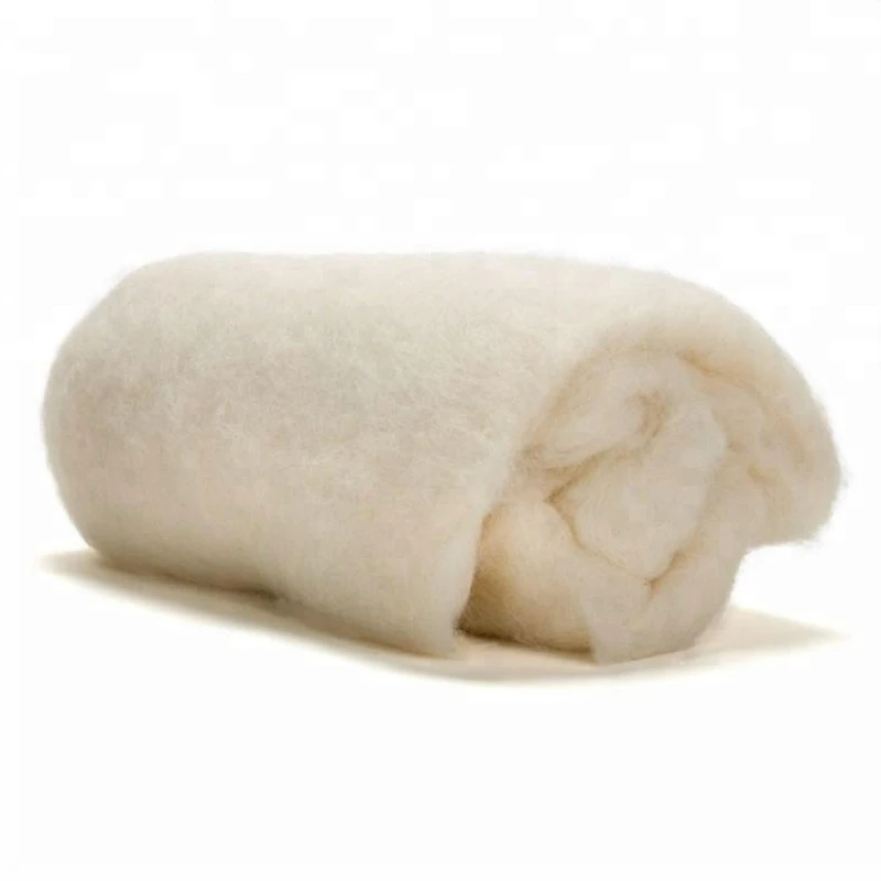100% Thermal Merino Wool Fiber Wadding/textile Wadding /padding