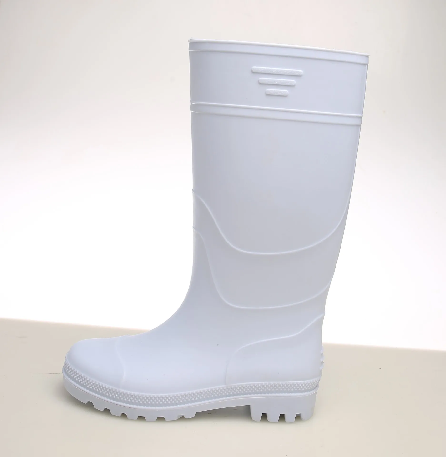 Whitle Pvc Boots White Long PVC Rubber Boots Waterproof Acid Oil Resistant Wellington ...
