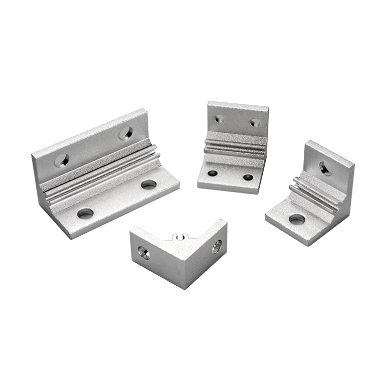 Aluminiumprofil 90 graders hjørnecodekobling, Aluminiumslegering 20/30/40 fast rettvinklet trekantet hjørneparti