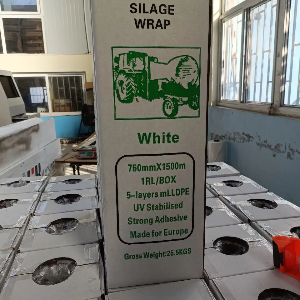 Silage Packing Machine Sticker Plastic Forage Stretch Wrapping Film For Silage Packing Machine - Buy ...